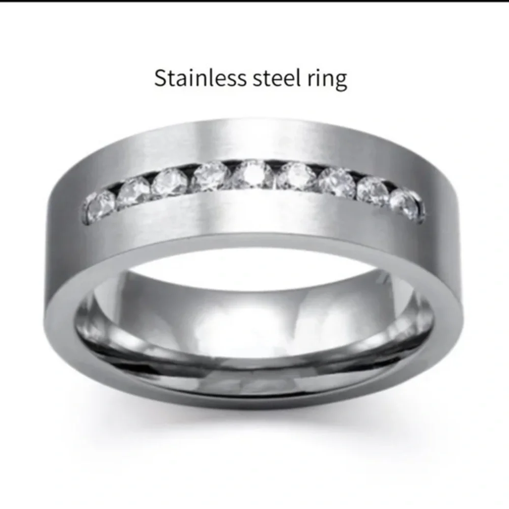 Stainless Steel Ring Unisex Band Ring